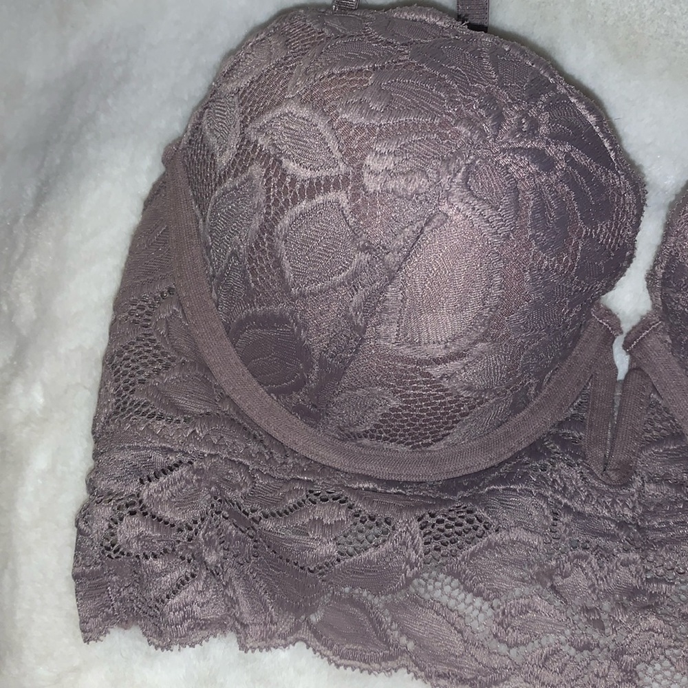 πΊπΈπ MARILYN MONROE Soft Lavender Light Lift Lace Bra NWT 34C - Picture 4 of 9